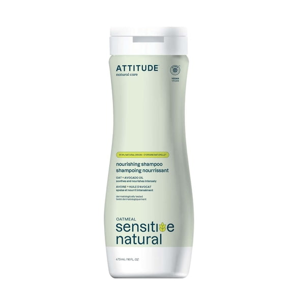 ATTITUDE oatmeal sensitive natural, Nourishing Shampoo, Oat & Avocado Oil
