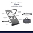 thumbnail image 4 of Baby Delight Alpine Deluxe Portable  Bouncer, Charcoal Tweed, 4 of 5