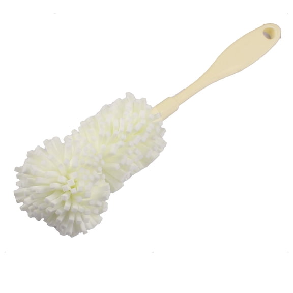 Unique Bargains Brosse Éponge de Nettoyage pour Maison Cuisine Nettoyant Bouteille en Verre Tasse Lavage Blanc Cassé