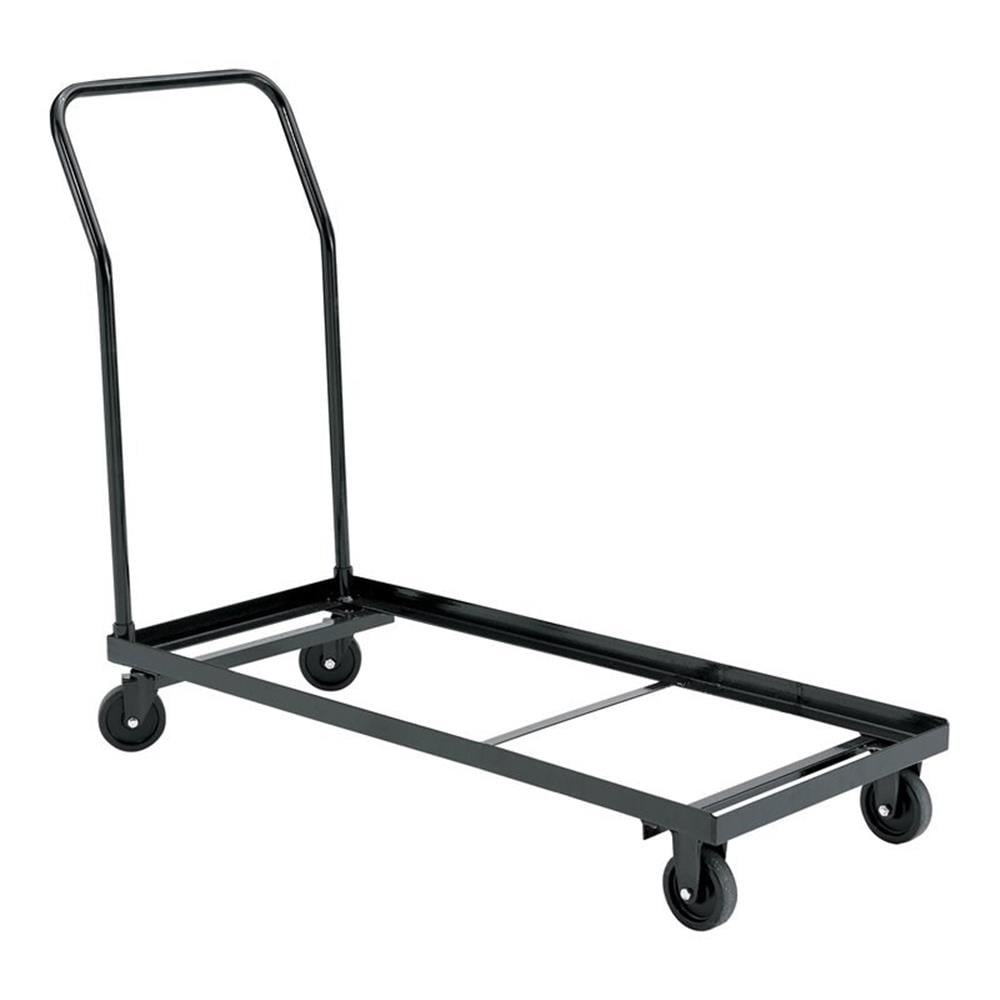 NPS Chariot Moderne en Métal et Acier à 4 Roulettes pour Chaises Série 1100 en Brun