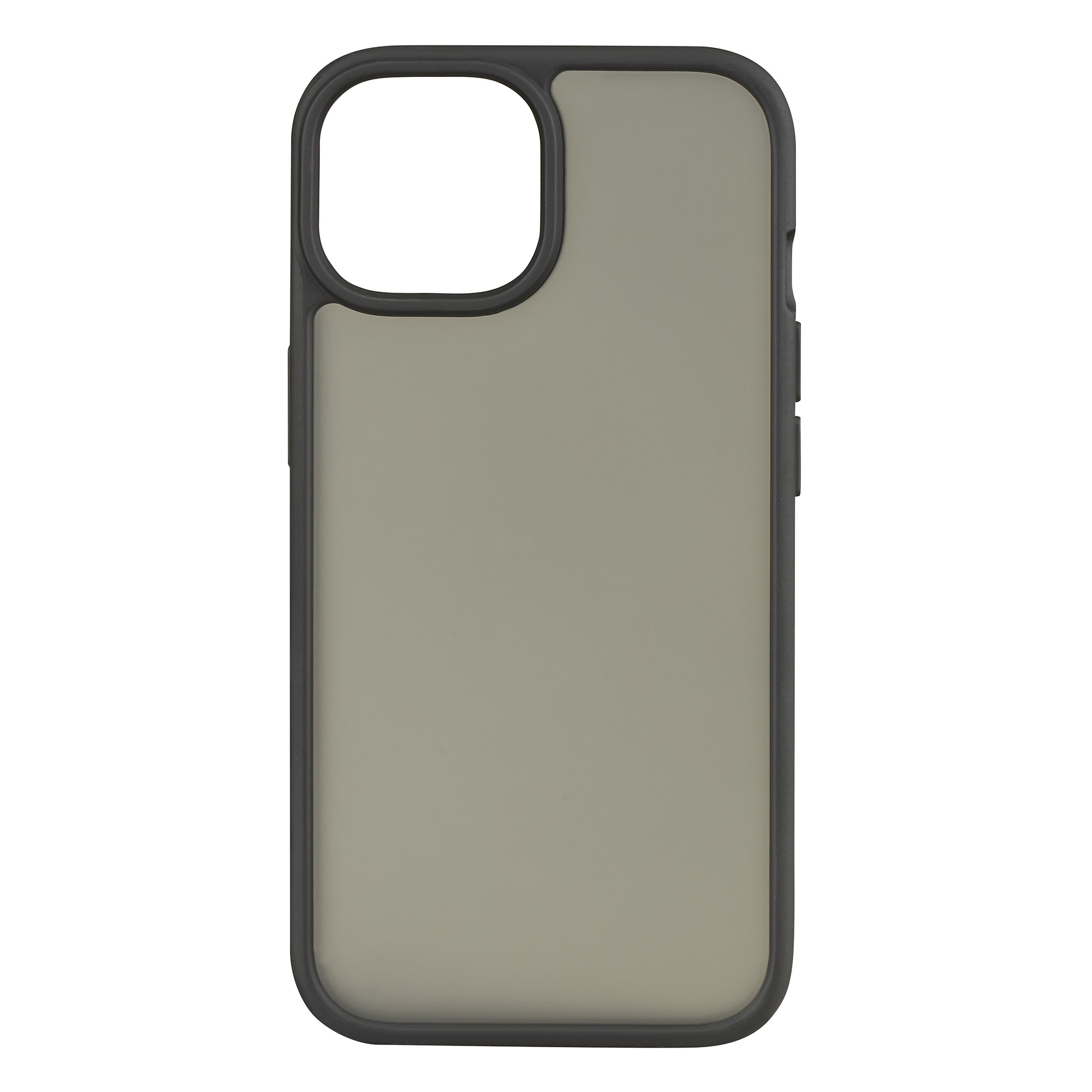 Coque de téléphone rigide translucide onn pour iPhone 16e/15/14/13, noire