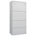 thumbnail image 3 of vidaXL Wardrobe Light Grey 80x50x180 cm Steel, 3 of 5