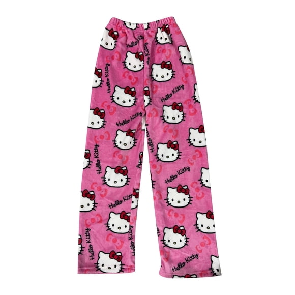 Sanrio Hello Kitty Pajamas Pants for Womens,He-llo Ki-t-ty Anime Y2k Pyjama Y2K Hose Schlafanzughose Damen Lang Hosen Trouser