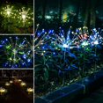 thumbnail image 1 of 1Pcs Solar Lawn Light 120LED Firework Starburst Fairy Lights Stake Waterproof Lighting Modes Light Control Outdoor Garden Path Lawn Lamp, 1 of 8