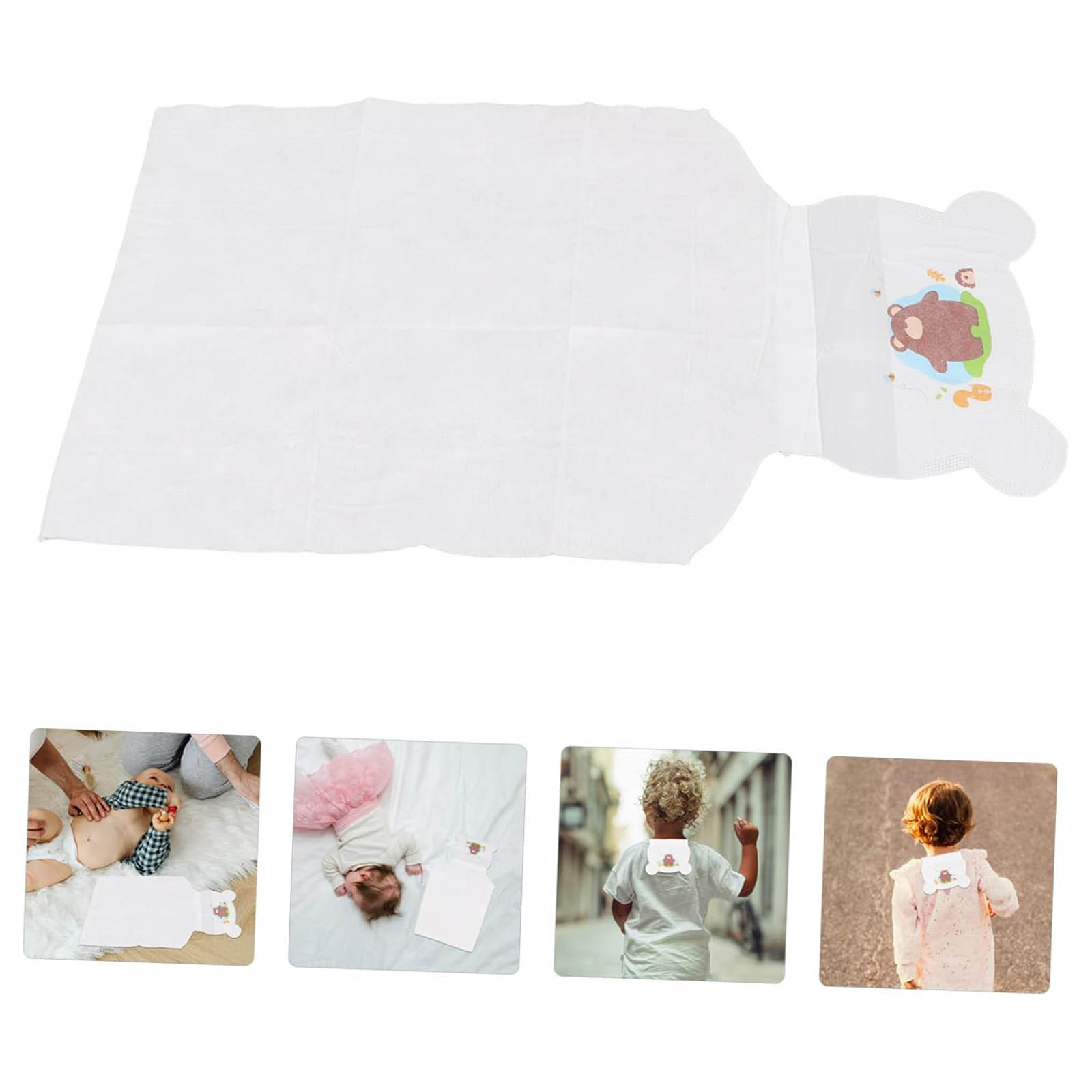 EGNMCR 10pcs Baby Towel Boys And Girls Daycare Sweat Absorbent Soft Cotton Back Wipes Ideal For Babies And Toddlers absorbent wipes