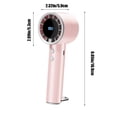 thumbnail image 3 of Portable USB Rechargeable Fan with Colourful Lights, Multi-Stall Airflow Misting Cooler for Home, Office, and Travel, Compact Plastic Design, 16.9 x 5.9 cm, 3 of 6