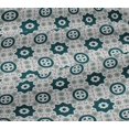 thumbnail image 5 of oneOone Viscose Jersey Dark Teal Blue Fabric Geometric Block Sewing Craft Projects Fabric Prints By Yard 60 Inch Wide, 5 of 5