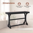 thumbnail image 3 of Gymax Narrow Console Table Vintage Accent Sofa Table w/ Open Storage Shelf Black, 3 of 10