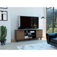thumbnail image 2 of TUHOME Meuble Tv Kaia en Bois Manufacturé, Marron, 2 of 6