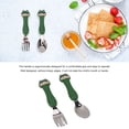 thumbnail image 3 of 2 Pack Toddler Fork Spoon, Metal Toddler Cutlery Set Cartoon Spoon Tableware Kit Stainless Steel Forks And Spoons Comfortable To Handle Toddler Silverware With Storage Box, 3 of 8