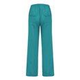 thumbnail image 4 of MAWCLOS Men Trousers Elastic Waist Sweatpants Drawstring Pants Baggy Party Solid Lounge Lake Blue M, 4 of 9