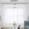 thumbnail image 2 of Window White Sheer Curtains 90 Inches Long 8 Panels Sheer White Curtains Clear Curtains Basic Rod Pocket Panel, 2 of 7