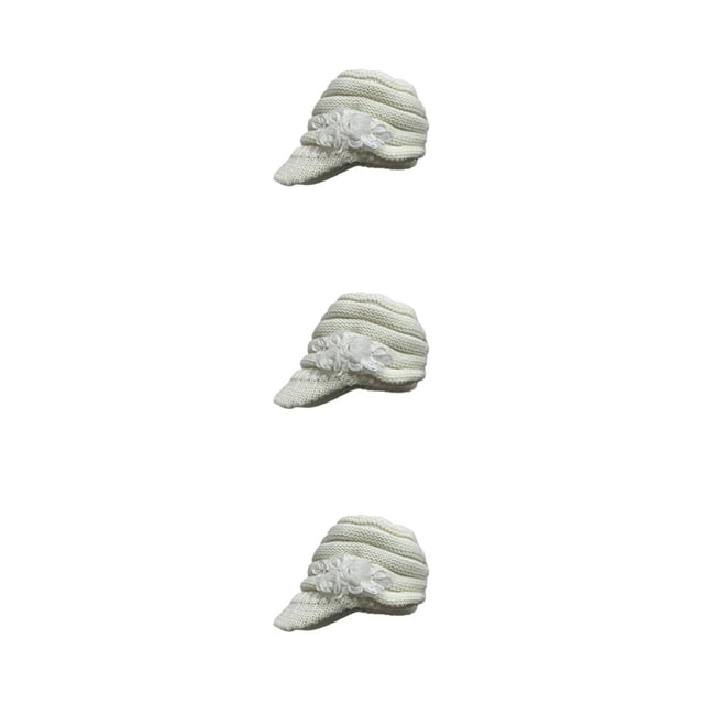 Wweixi Warm Up In Style With Fashionable Wool Cap For Cold Weather Knitted Hats Knitted Caps Funny Hat Wool Hat Ear Protectors white 3Set