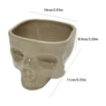 thumbnail image 3 of Oleegame 2PC Stainless Steel Cutlery Set Ceramic Human Bowl Halloween Spaghetti Bowl Portable Food Bowl Gothic Tabletop Decorations For Everyday Use And Halloween Parties Beige, 3 of 7
