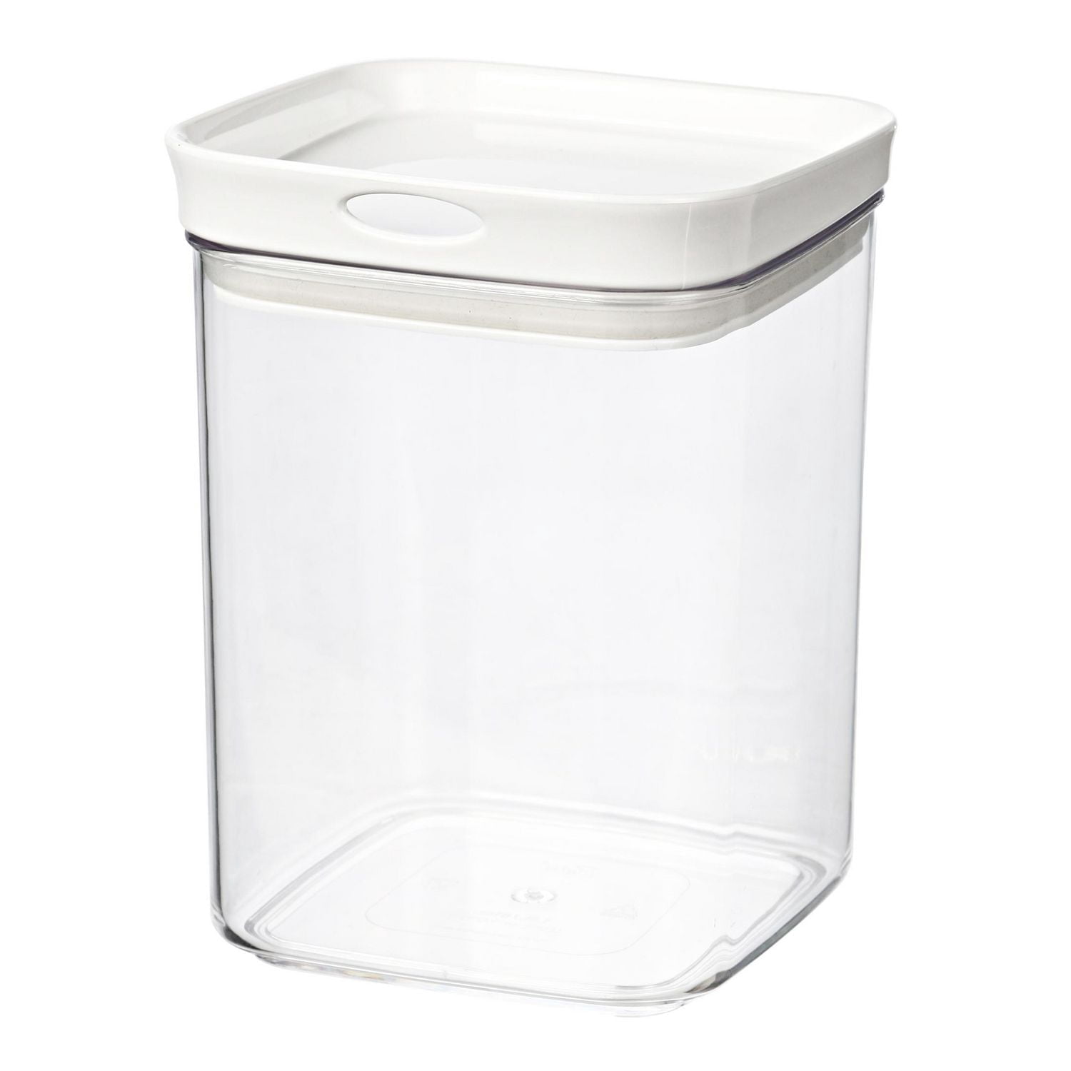 Mainstays 1.7 L Clear Food Storage Canister with White Lid