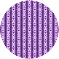 thumbnail image 1 of Ahgly Tapis Rond Lavable en Machine Intérieur Transitionnel Violet Violet, 3 Pieds Rond, 1 of 7