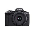 thumbnail image 1 of Canon EOS R50 Appareil Photo Sans Miroir pour Vlogue (Noir) avec Objectifs RF-S18-45mm F4.5-6.3 is STM et RF-S55-210mm F5-7.1 is STM, Modèle International, 1 of 7