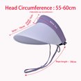 thumbnail image 2 of WEIYLL Ladies' Summer Sun Hat With Solid Color Large Brim & Foldable Ice Silk Visor Cap In Design Pink for -, 2 of 2