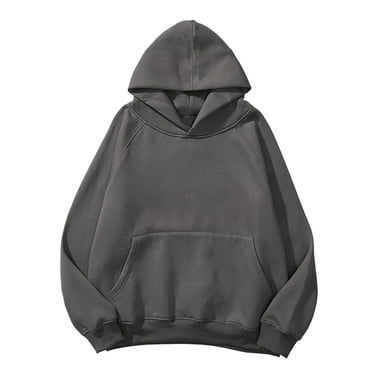 zanvin Women Hoodies Oversized Sweatshirts Fleece Sweaters Long Sleeve Shirts Cute Loose Clothes Fall Pullover Top,Dark Gray,L