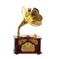 thumbnail image 2 of EGNMCR Room Decor, Home Decor Antique Classical Retro Gramophone Music Box Home Decoration Creative Gift music packet, 2 of 6