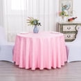 thumbnail image 4 of Polyester Tablecloth 180cm Pink Round Tablecloth for Wedding Party Decorations Hotel Restaurant Dining Table Cover(1Pcs) Rkxzt, 4 of 9
