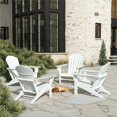 thumbnail image 2 of Chaise Adirondack Classique d'Extérieur (Ensemble de 4) en Blanc, 2 of 8