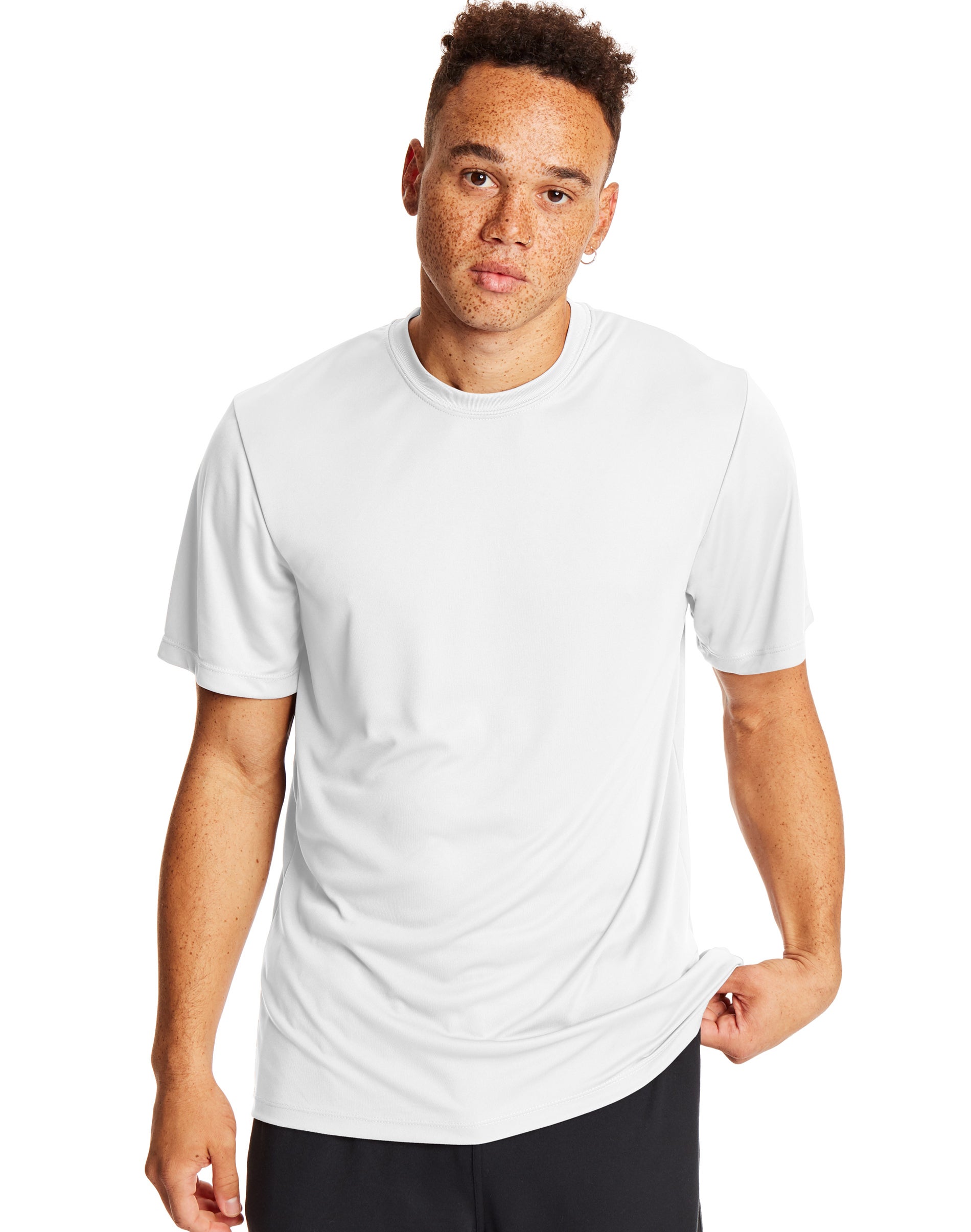 Hanes T-Shirt Sport Cool DRI Performance pour Hommes Lot de 2, m, Blanc