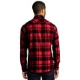 thumbnail image 1 of Port Authority Plaid Flannel Shirt, Engine Red, Medium, 1 of 1