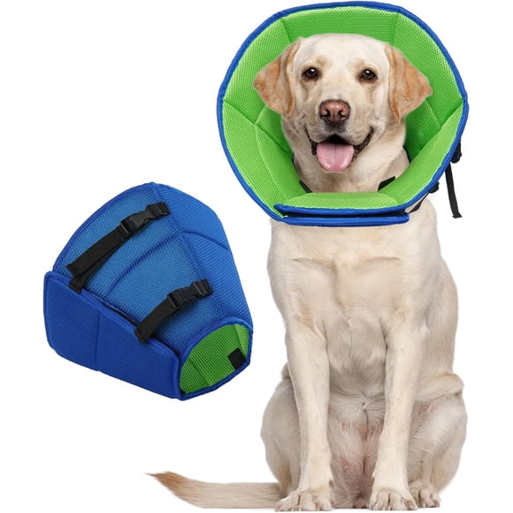 Kuoser Cône Collier pour Chien après Chirurgie, Collier Cône de Récupération Souple et Ajustable pour Chiens, TG