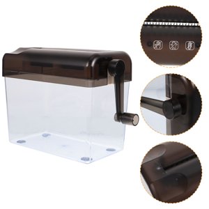 HINTRMENT Wear Papier résistant Shredder main Shredster Grey ABS pour les bureaux d'affaires 1Pack