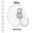 thumbnail image 3 of 10 Pcs Ventouse Réutilisable en PVC avec Crochet Solide pour Décoration de Maison en Verre, 3 of 9