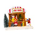 thumbnail image 4 of Desktop Ornaments Resin Miniatures House Holiday Decoration with Warm White LED, 4 of 9