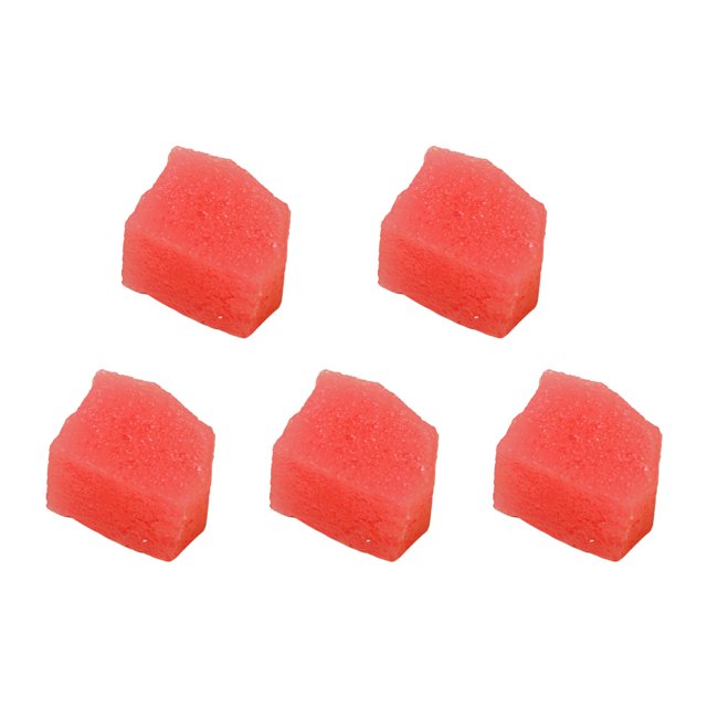 Wweixi 5pack/lot Long-lasting PVC Fruit Slice Model For Store Samples Mall Emissions Watermelon Slices 10