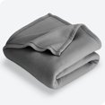 thumbnail image 1 of Bare Home Polar Fleece Bed Blanket - Lightweight - Premium Fleece - Double/Queen, Gray, 1 of 7