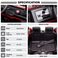thumbnail image 4 of VOLTZ TOYS Jeep with Angry Face Grill 12V Kids Ride On Car Toy with Open Doors, Realistic Lights and Remote Control - Red, 4 of 6