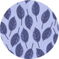 thumbnail image 1 of Ahgly Company Tapis d'Intérieur Ronds Transitionnels Lavables à la Machine, Violet Pervenche Profond, 4 Pieds Rond, 1 of 7