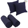 thumbnail image 1 of Blazing Needles Throw Pillows (Set of 4)-Navy, 1 of 3