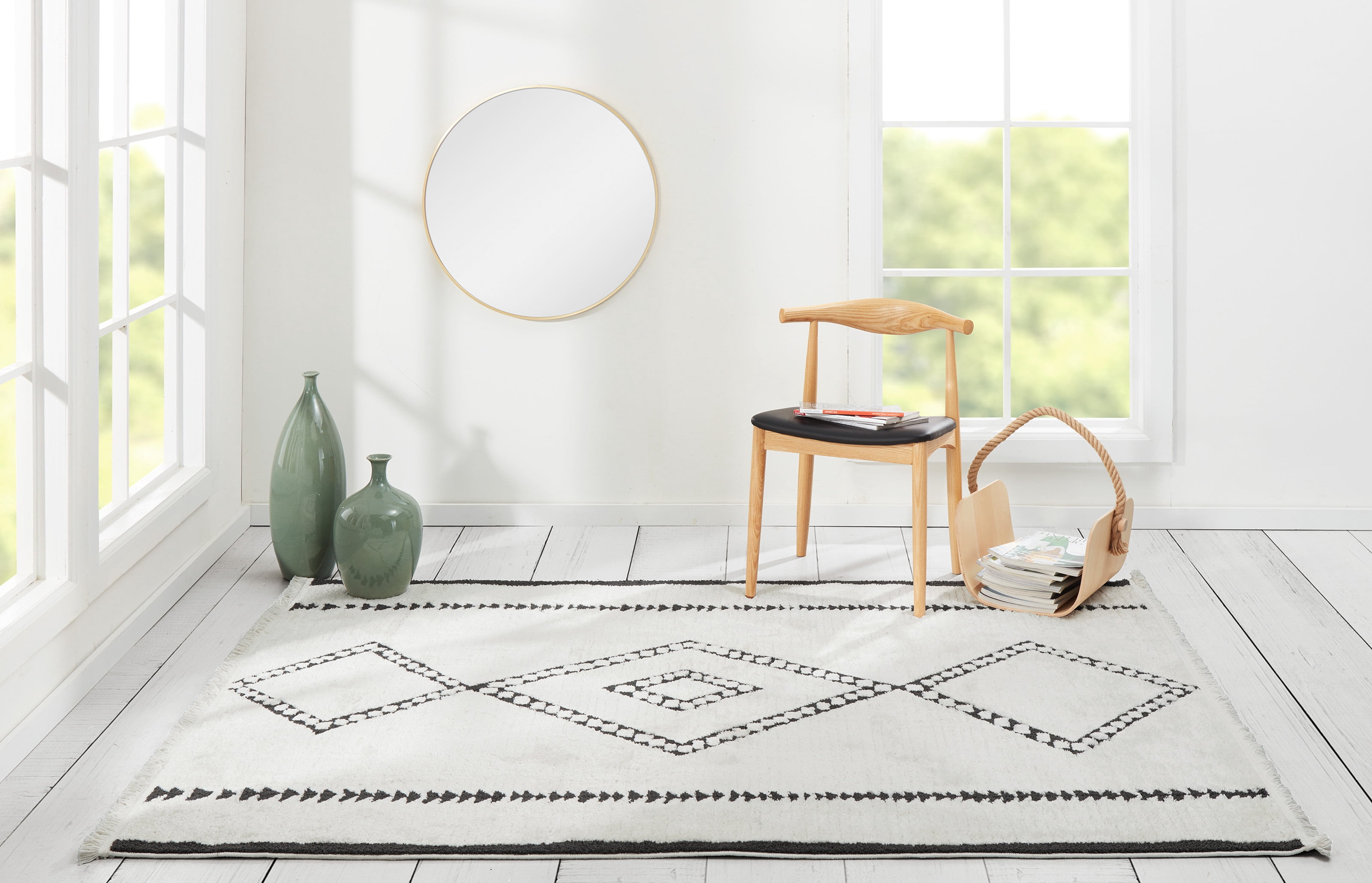 ECARPET Zelda Tapis pour Salon, Chambre, Salle A Manger, Entrée, Couloir et Plus Encore.
