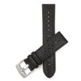 thumbnail image 1 of Extra Long (XL) 22mm GT Rally Perforated Leather Watch Strap Band, Stainless Steel Buckle, 1 of 7