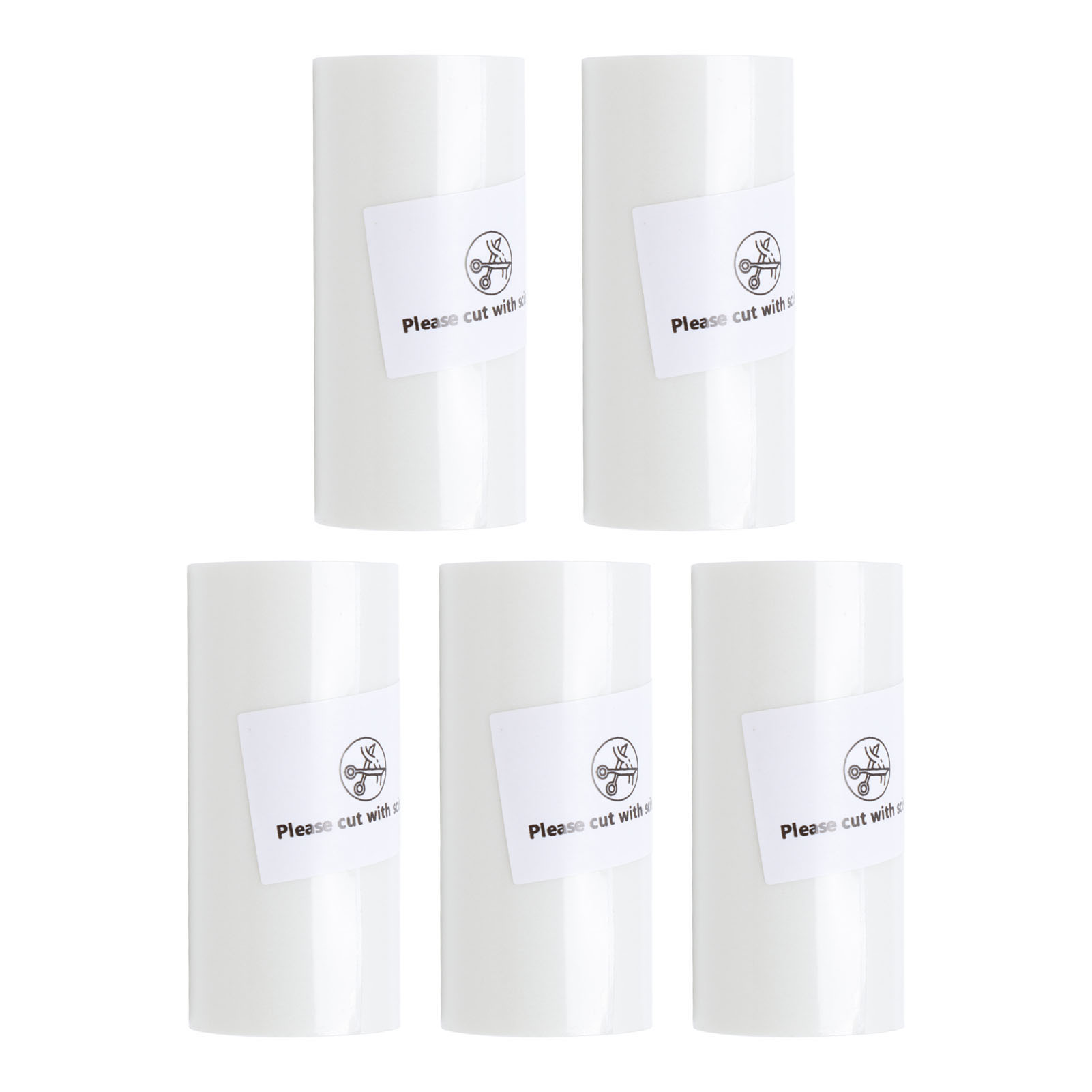 Thermal Paper, Wear Resist Thermal Printing Paper 5 Roll Multifunctional Transparent  for Diary Make Lists Take Notes