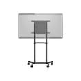 thumbnail image 4 of StarTech.com Mobile TV Cart, Portable Rolling TV Stand for 37-70" VESA Display (154lb/70kg), with Shelf & Storage Compartment, Rotate/Tilt Display, Universal TV Mount on Casters/Wheels - Mobile TV Stand w/ Casters (MBLTVSTNDEC) - Cart - for flat panel - steel - screen size: 37"-70", 4 of 6