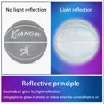 thumbnail image 2 of Kuangmi Reflective Basketball Game Light-up Basketball Men's Official Size7 29.5 inches, 2 of 7
