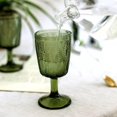 thumbnail image 4 of GUOOL Gobelet en Verre Texture Embossée Verres à Boisson Tasse à Liqueur pour Fête Vert, 4 of 9