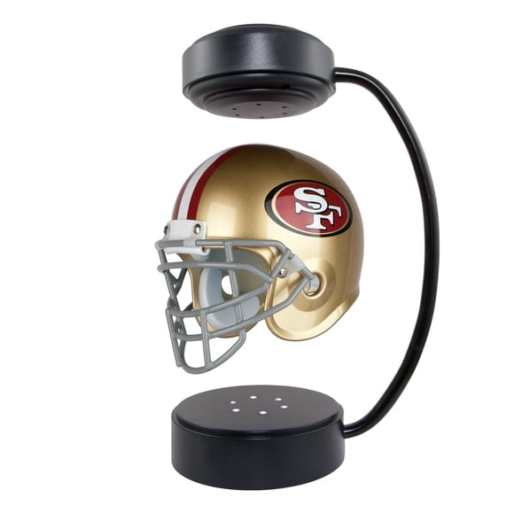 Pegasus Sports NFL Rotating Levitating Hover Helmet with LED Lighting, San Francisco 49ers