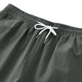 thumbnail image 3 of Plebaso Mens Casual Shorts Elastic Waist Summer Shorts Drawstring Solid Color Lounge Shorts with Pockets, 3 of 6