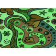 thumbnail image 1 of Ahgly Tapis Rectangulaire Lavable en Machine Intérieur Transitionnel Marron Chocolat, 2 Pieds x 3 Pieds, 1 of 7