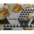 thumbnail image 4 of oneOone Georgette Viscose Yellow Fabric Triangle Craft Projects Decor Fabric Printed By The Yard 42 Inch Wide, 4 of 4