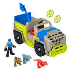 Imaginext Jurassic World Voie & Transport véhicule camion Dino & Jeu de figures, 8 Pièces