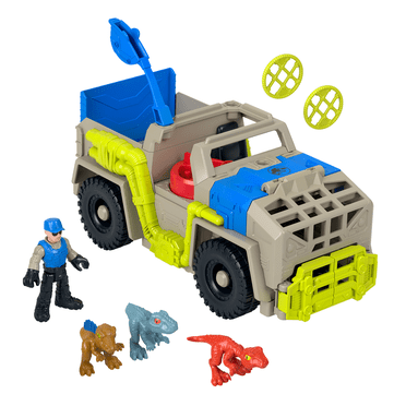 Imaginext Jurassic World Camion de pistage et de transport de dinos