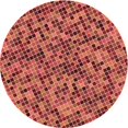 thumbnail image 1 of Ahgly Tapis Rond Lavable en Machine Intérieur Transitionnel Orange, 8 Pieds Rond, 1 of 7
